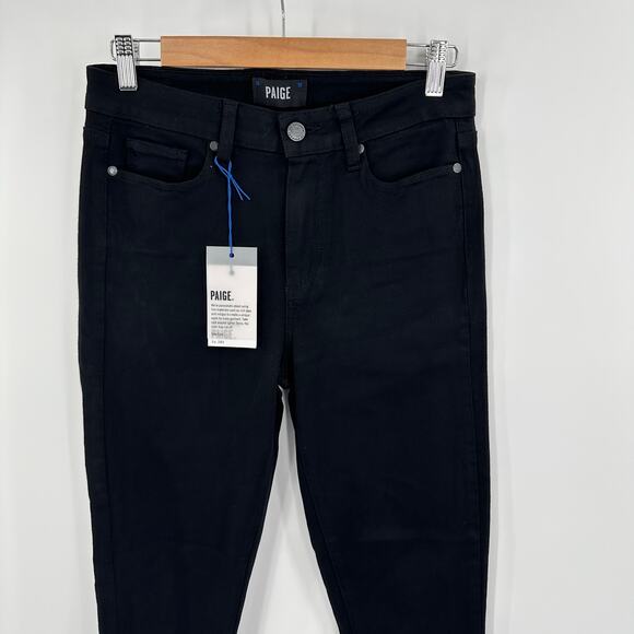 PAIGE Hoxton Crop Jeans in black Size 28 - Picture 2 of 7